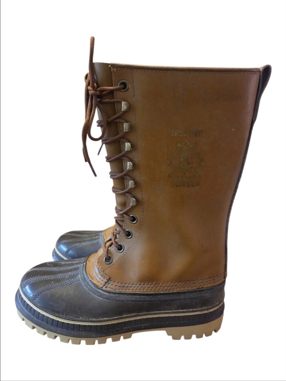 Vintage Sorel Frontier Pac Boots Canada Winter Unisex Sz 7